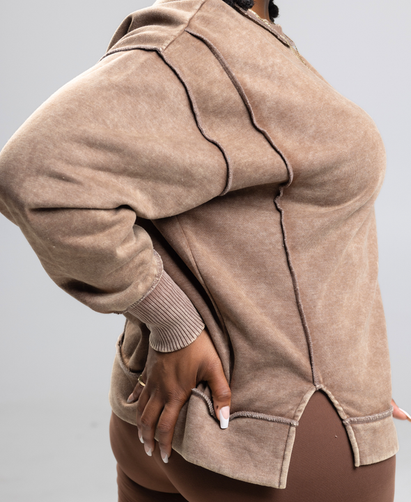 Exposed Seam Sweatshirt