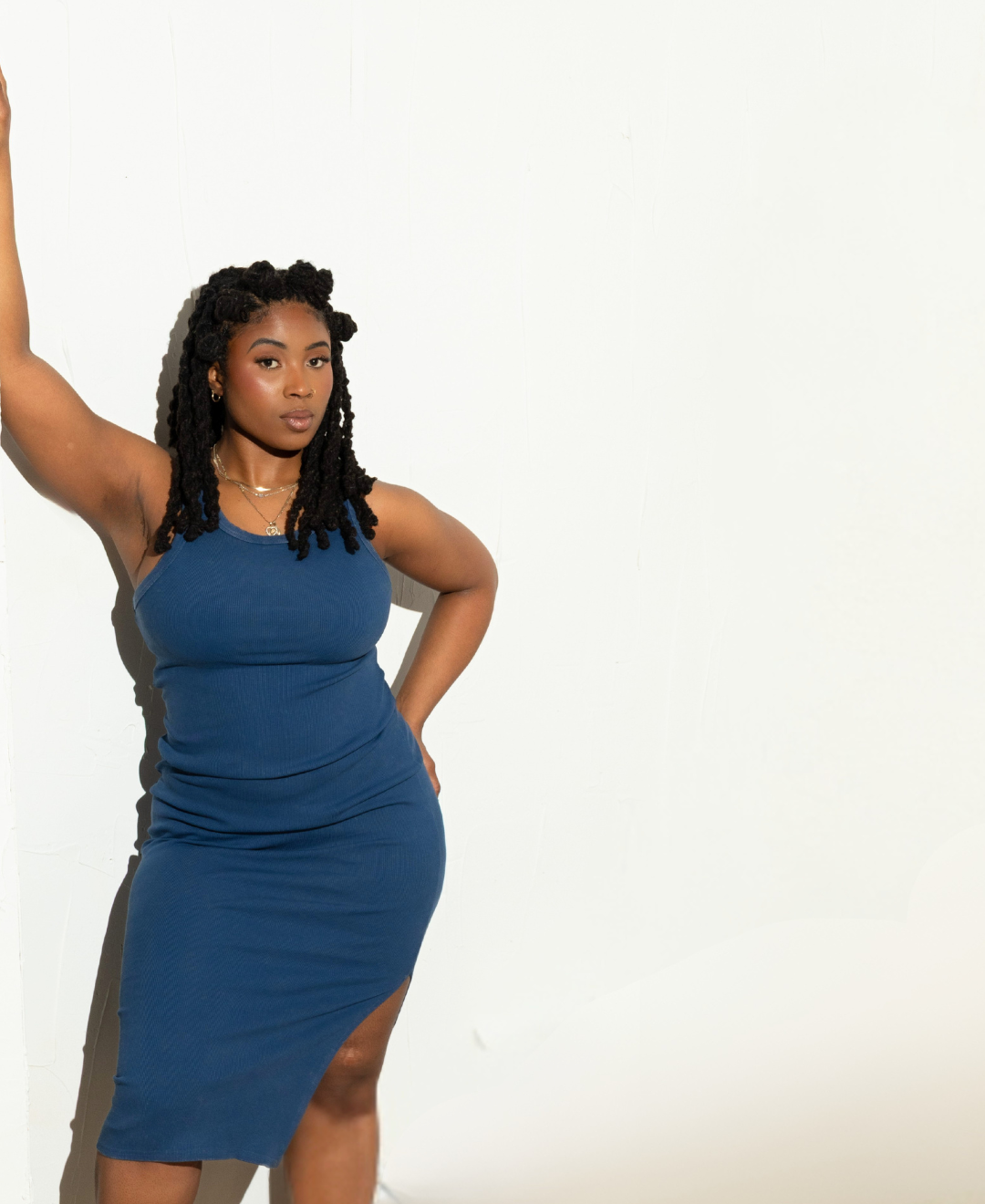 Acid Washed Ribbed Midi Tank Dress – Truly Bonded