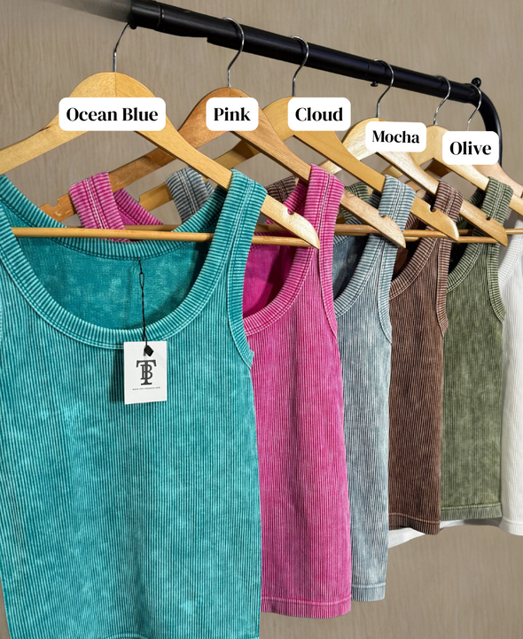 Scoop Neck Ribbed Tank