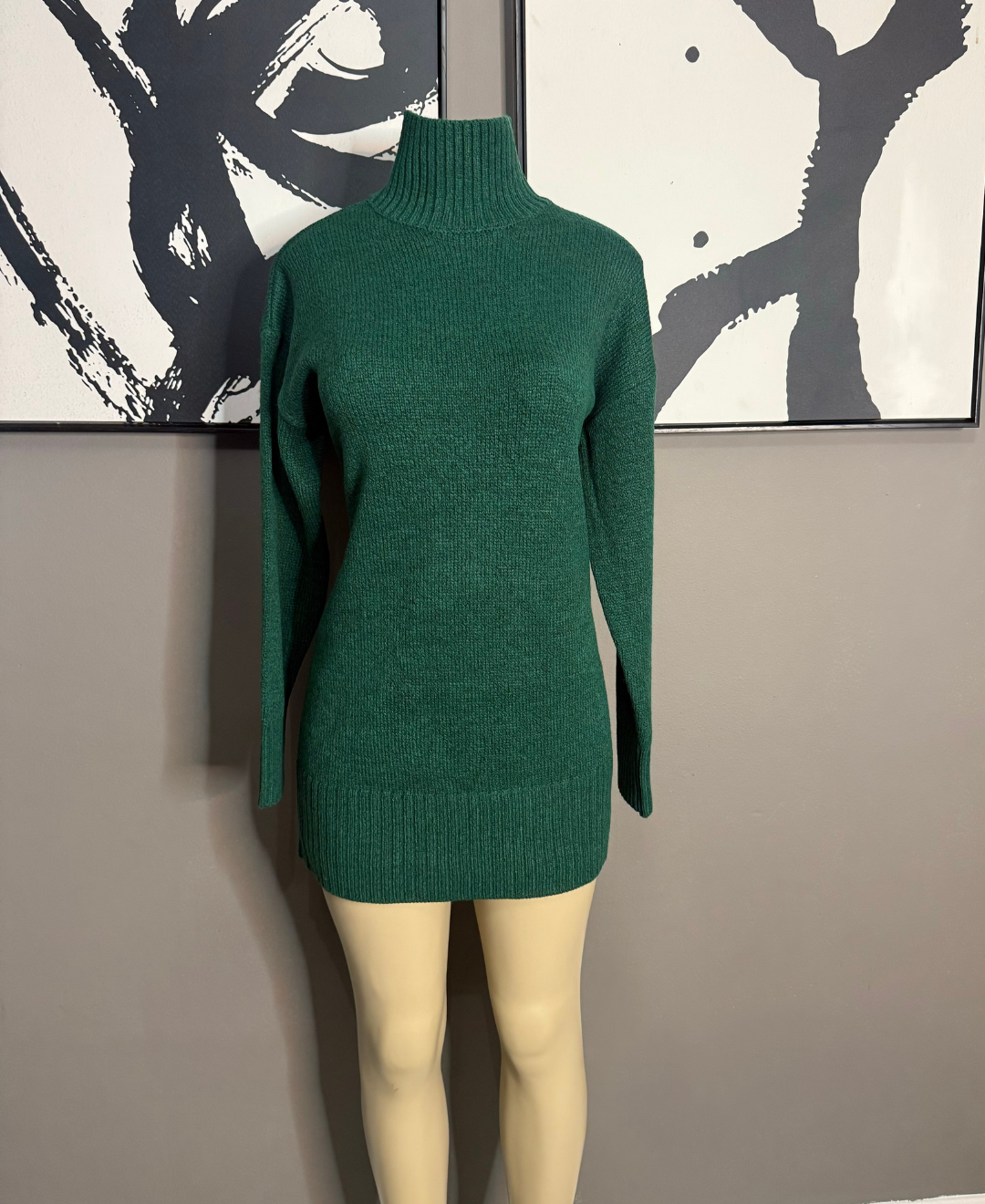 turtle neck knit dress Kieran Ribbed Turtleneck Sweater FUCHSIA / M by Sugarlips this turtleneck sweater dress is a must Haylie Sleeveless Turtleneck Sweater Dress