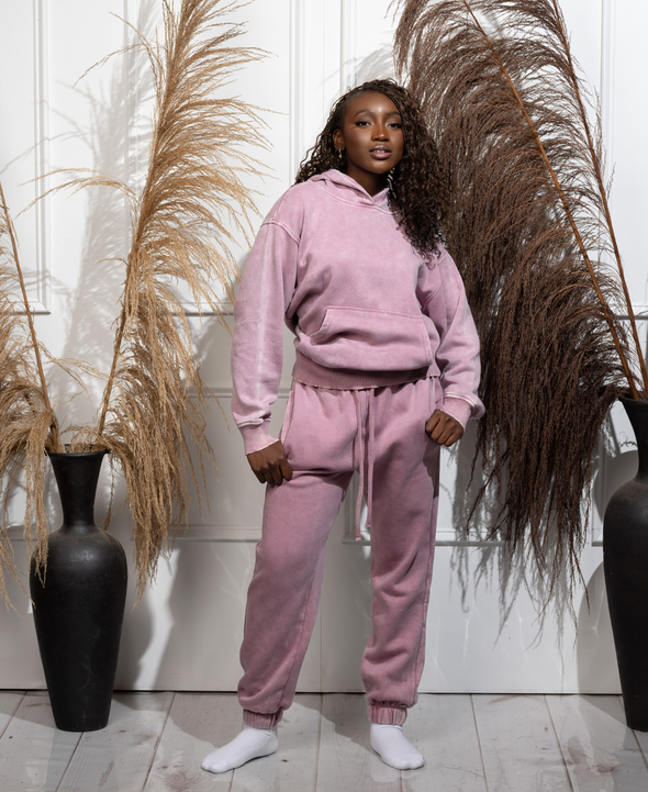 Mineral Wash Hoodie Set