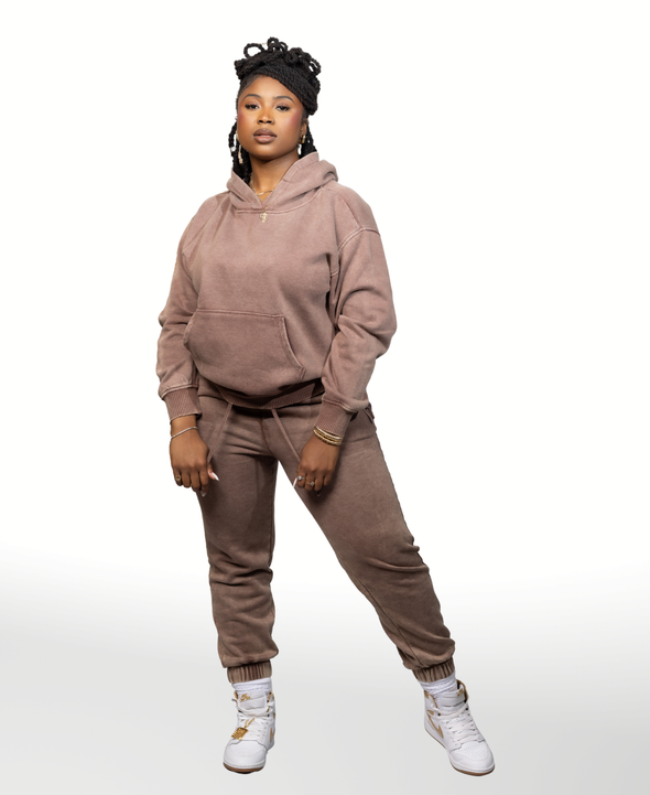 Mineral Wash Hoodie Set