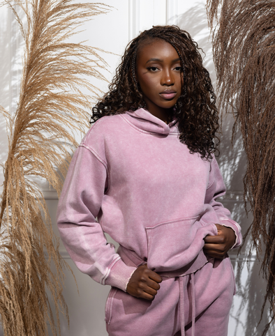 Mineral Wash Hoodie Set