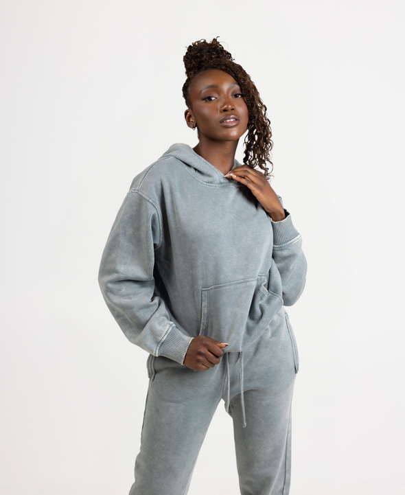 Mineral Wash Hoodie Set