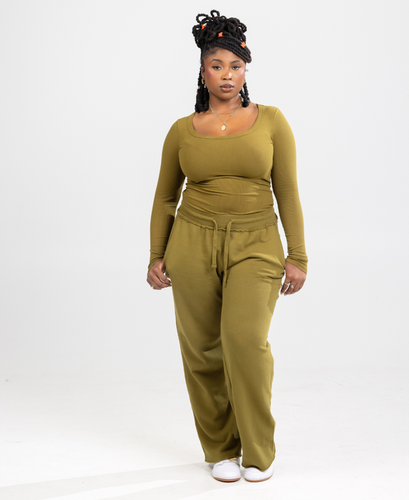 Essential Cotton Flare Joggers