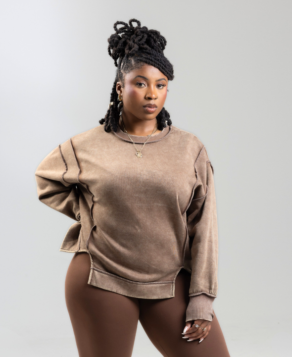 Exposed Seam Sweatshirt