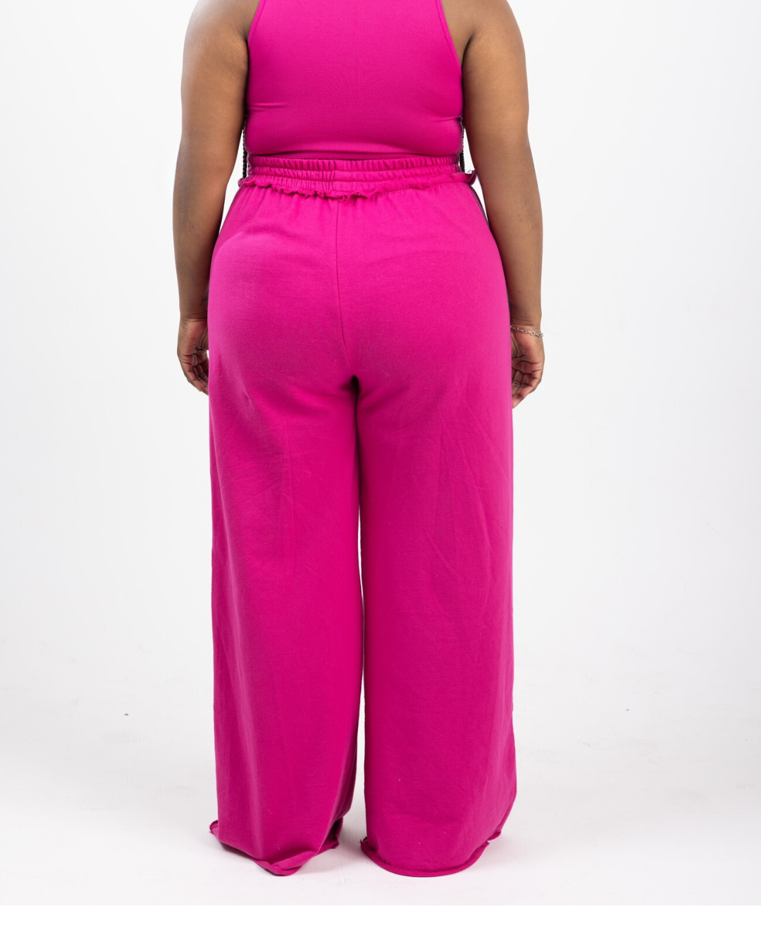 Plus size wide leg joggers hot sale