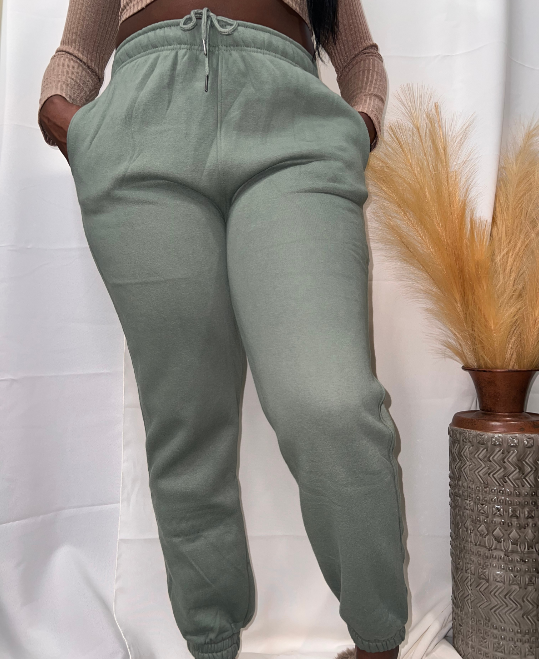 Jogger mujer verde discount militar
